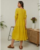 Robe 100% Lin Lantana safran