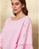 Louisa puderrosa Tunika aus 100% Leinen