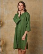 Robe 100% Lin Parish verte