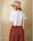 Top blanco Quinto 100% lino