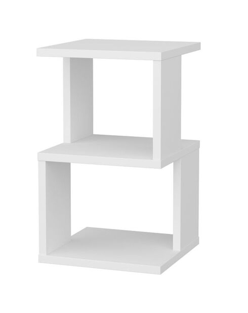 Table de chevet Carter blanche -  29.6x29.6x49.4 cm