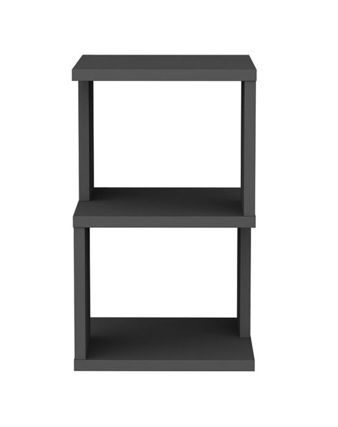 Table de chevet Carter anthracite -  29.6x29.6x49.4 cm