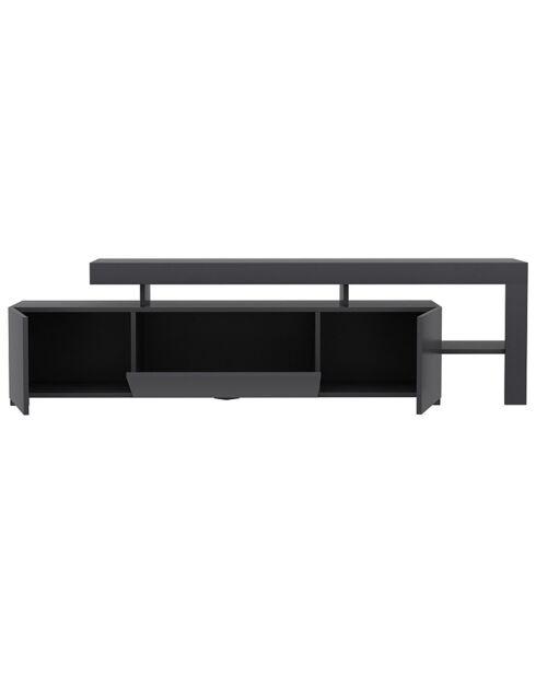 Meuble TV Beliz anthracite - 192x53x37 cm