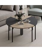 Table basse Emma anthracite - 90x42x42 cm