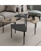 Table basse Emma anthracite - 90x42x42 cm