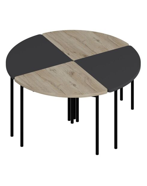 Table basse Emma anthracite - 90x42x42 cm