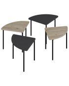 Table basse Emma anthracite - 90x42x42 cm