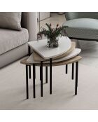 Table basse Emma blanche - 90x42x42 cm