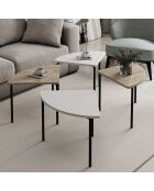 Table basse Emma blanche - 90x42x42 cm