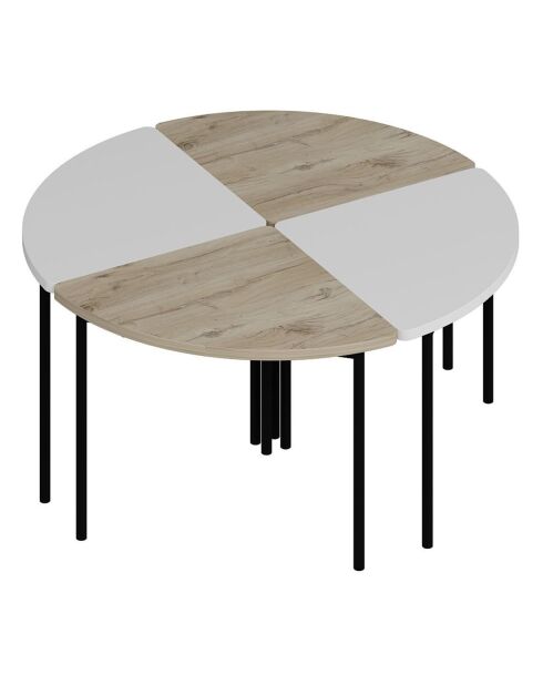 Table basse Emma blanche - 90x42x42 cm