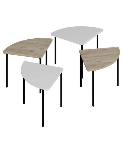 Table basse Emma blanche - 90x42x42 cm