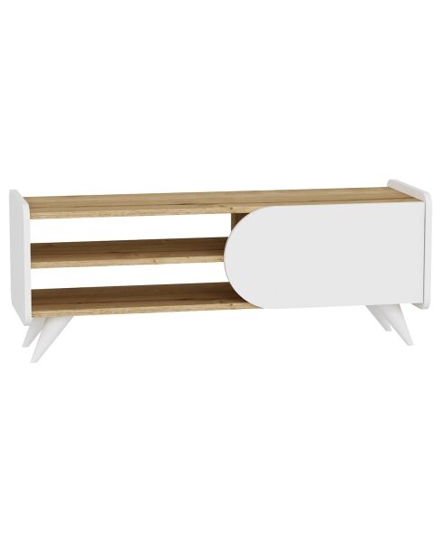 Meuble TV Mindy sapphire/blanc - 120x40x45 cm