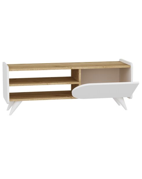 Meuble TV Mindy sapphire/blanc - 120x40x45 cm