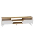 Meuble TV Mindy sapphire/blanc - 160x40x45 cm