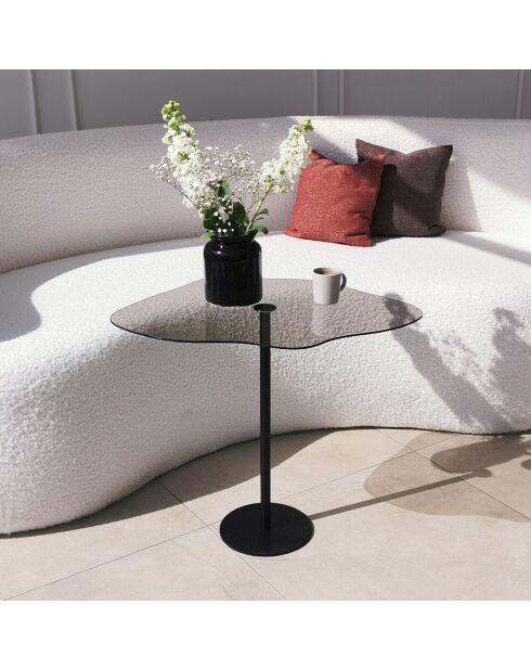 Table basse Dior noire - 60x50x45 cm