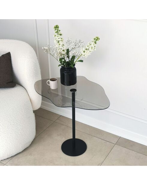 Table basse Dior noire - 60x50x45 cm