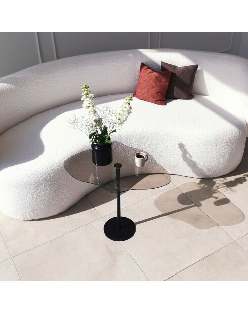 Table basse Dior noire - 60x50x45 cm