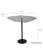 Table basse Dior noire - 60x50x45 cm