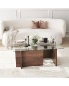 Table basse Escape walnut - 105x40x65 cm