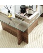 Table basse Escape walnut - 105x40x65 cm