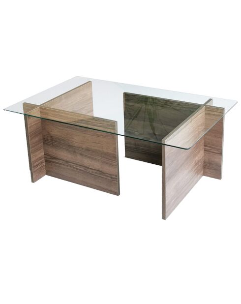 Table basse Escape walnut - 105x40x65 cm