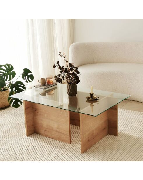 Table basse Escape sapphire oak - 105x40x65 cm