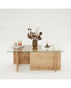 Table basse Escape sapphire oak - 105x40x65 cm