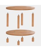 Table basse Roby atlantic pine - 70x43.7x10 cm