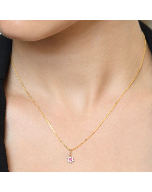 Pendentif Le Messager Rouge or jaune