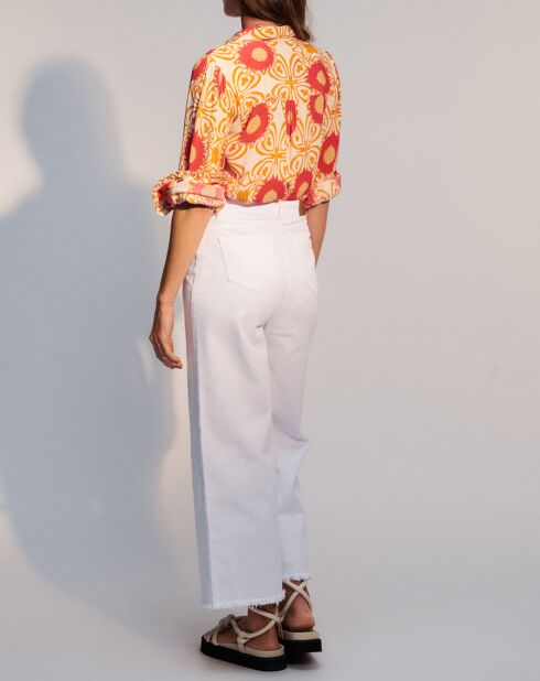 Pantalon Court Fiona blanc