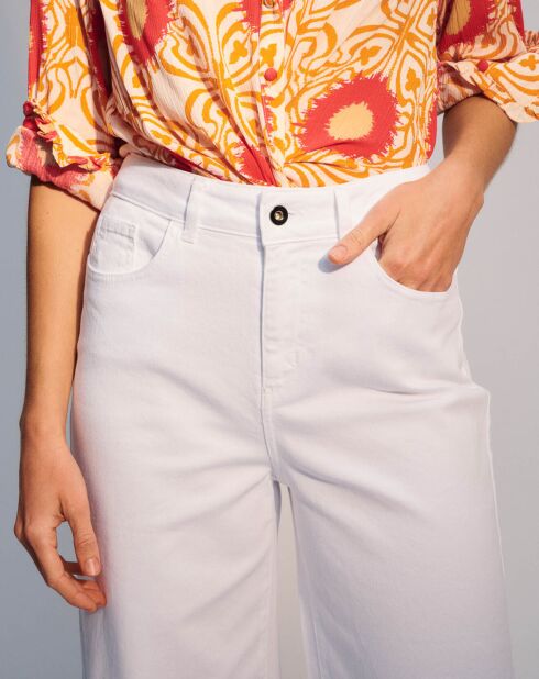Pantalon Court Fiona blanc