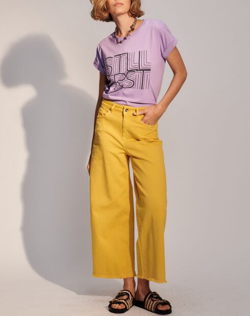 Pantalon Court Fiona jaune