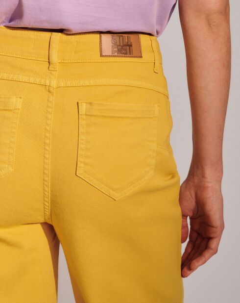 Pantalon Court Fiona jaune