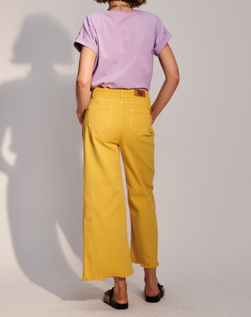 Pantalon Court Fiona jaune
