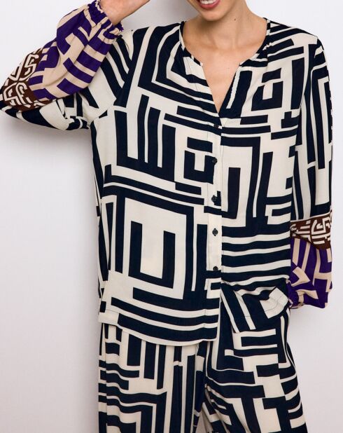 Camicia nera Loose Orphee