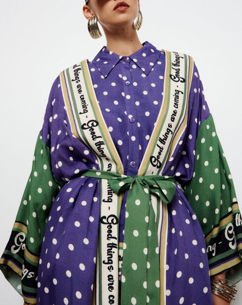 Kimono Long Azulea violet