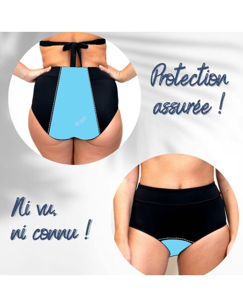 Bragas altas en la parte inferior del traje de baño menstrual