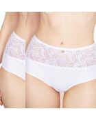 Lot de 2 culotte haute ROSANA blanc