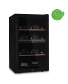 Cave à vin dual zone 32 bouteilles pose libre noire - 38x57.5x83 cm