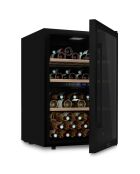 Cave à vin Dual zone 62 bouteilles pose libre noire - 55x56x84 cm