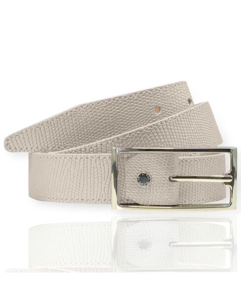Ceinture en Cuir F-7 dorée
