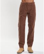 Pantalon en Velours côtelé Osby stretch marron