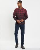 Chemise Carreaux Degradé Sl rouge/bleu