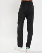 Pantalon 100% Laine Belsbo jogger noir