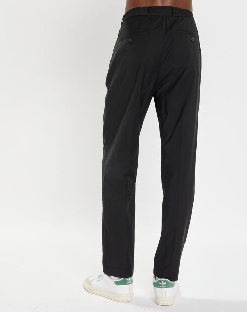 Pantalon 100% Laine Belsbo jogger noir