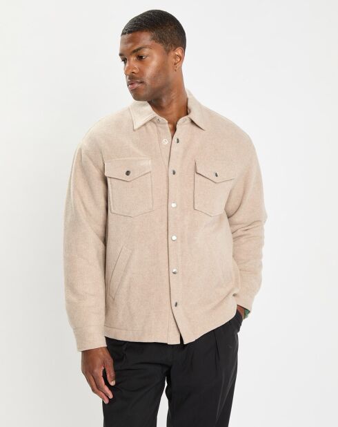 Veste en Laine mélangée Thermor beige