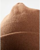 Bonnet en Laine & Coton marron