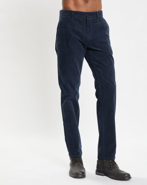 Pantalon Stig Velours Milleraies bleu marine
