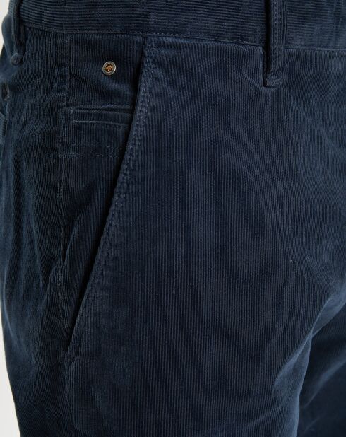 Pantalon Stig Velours Milleraies bleu marine