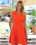 Robe Croisette orange